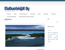 Tablet Screenshot of matkantekijat.fi